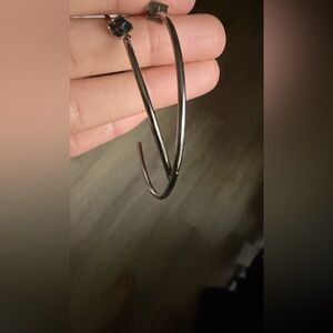 Chic Silver Hoop Earrings